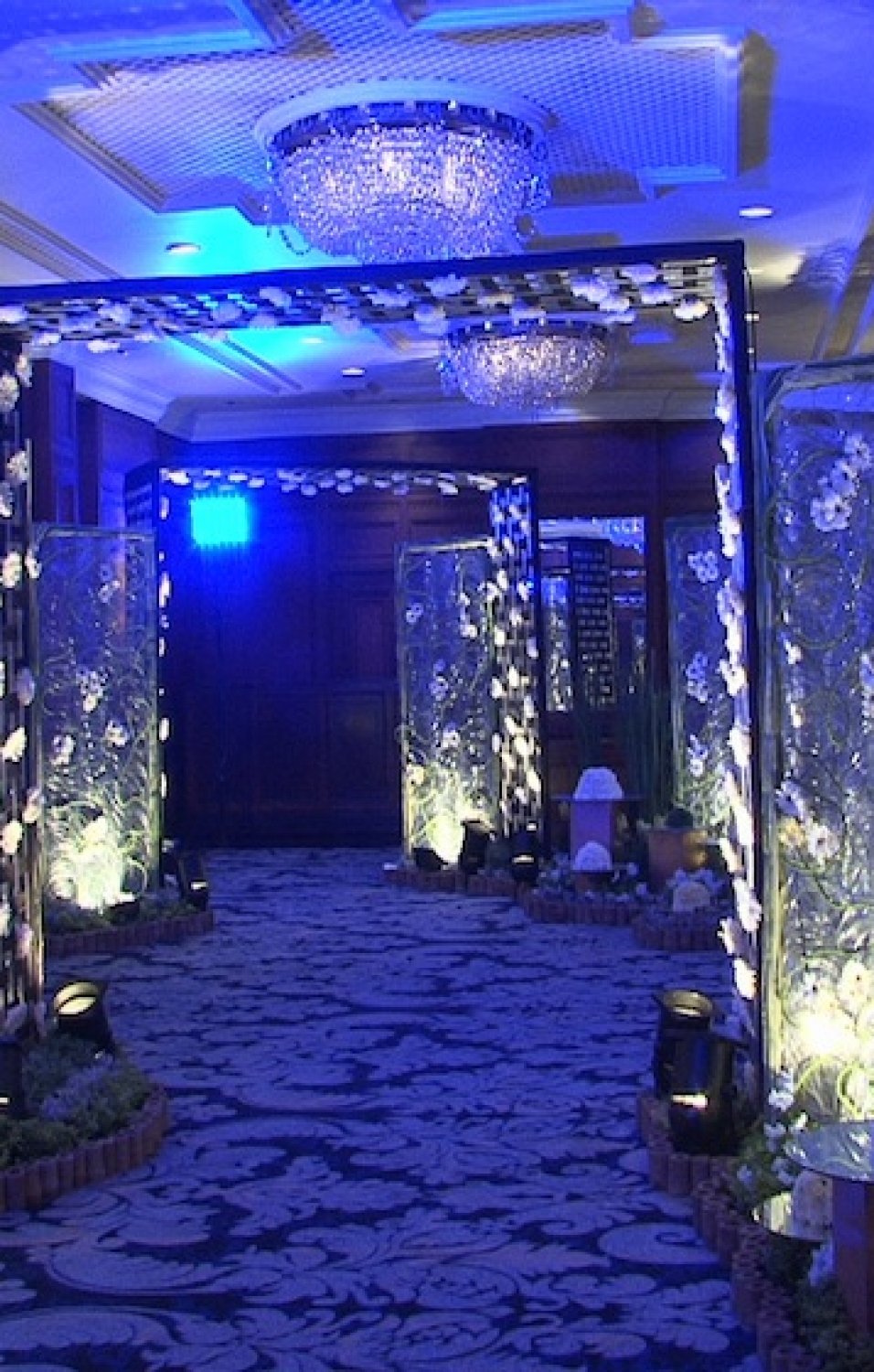 Floral Glass Entrance